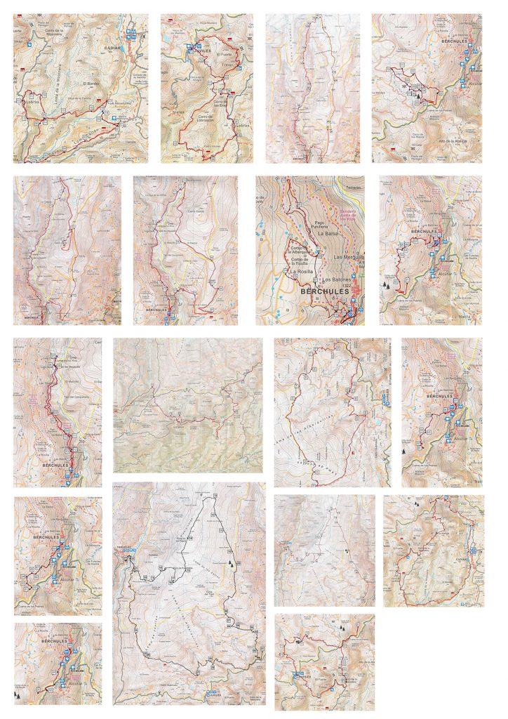 mapas copiados rutas por la zona casa rural el paraje